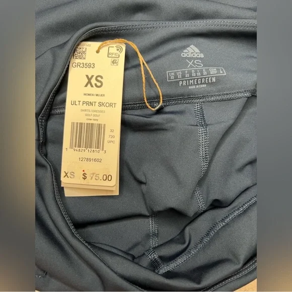 Adidas - ULTIMATE365 PRINTED PRIMEGREEN GOLF SKORT - Size XS - Picture 7 of 9